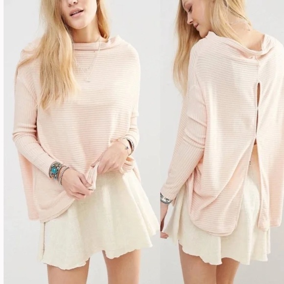 Free People Light Pink Lover Rib Thermal - Picture 1 of 5